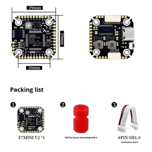 Contrôleur de vol F7 Mini STM32F722 MPU6500 DPS310 16 Mo avec support Blackbox Betaflight INAV pour drones RC - Product Image 3