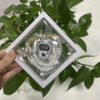 Coffret Cadeau Tasbih Ramadan 2025 avec 99 Perles en Verre, Luxe Islamique, Chapelet Électronique, Compteur Digital pour la Prière Islamique