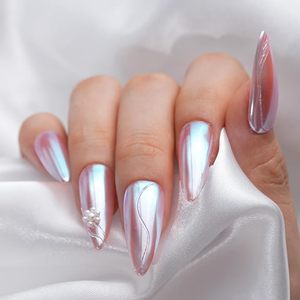 Poudre à ongles Chrome Moonlight, Poudre pour ongles, Paillettes irisées pour décoration artistique, Pigment pour manucure DIY à domicile ou en salon - Product Image 6