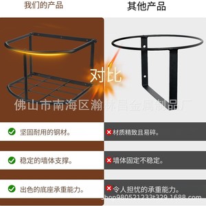 Soporte para cubos de agua y alimento para caballos, de metal resistente, para montar en la pared, 15x13x10 pulgadas, multiusos para ganado - Product Image 4