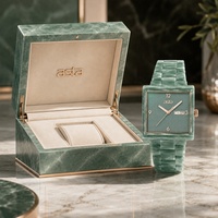 Asta Montre Quartz Femme Acétate Calendrier Cadran Labyrinthe Chinois Bracelet Maillons Luxe Vintage OEM