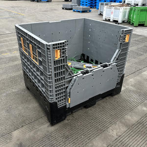 תיבת מזרן פלסטיק מיכל בתפזורת עם נפח פנימי ענק וחוסן גדול 1200*1000 מ "מ - Product Image 4