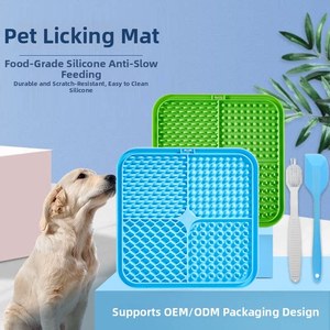 Moderna Alfombrilla Cuadrada de Silicona Ecológica para Lamer para Mascotas, Cuenco de Alimentación Lenta con Ventosa, Grado Alimenticio, Antideslizante - Product Image 2