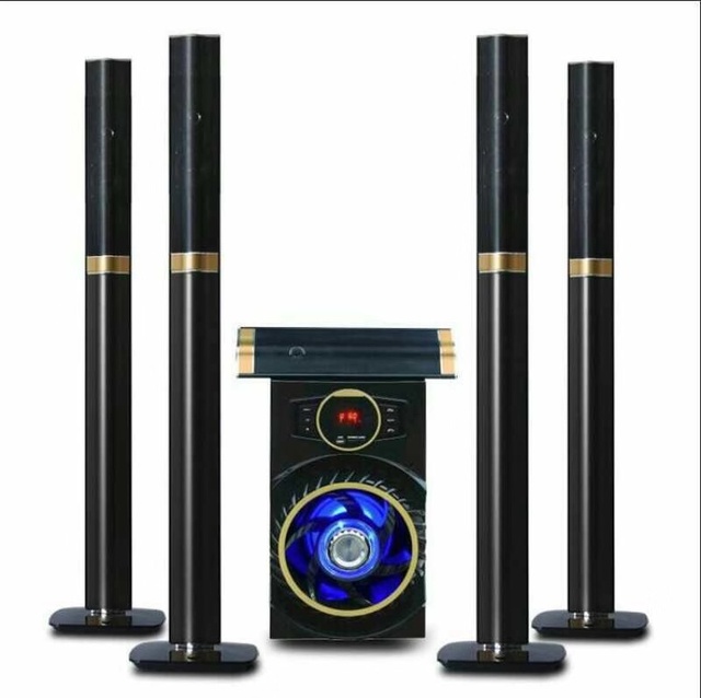 5.1 Speaker Home Theatre System Wireless Speaker Sound System Portable Outdoor USB DVD Player Mini System Compatible FCC 955