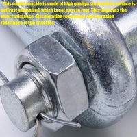 Manille de remorquage en forme de fer à cheval, monobloc, moulée en métal massif, vente en gros d'usine, prix