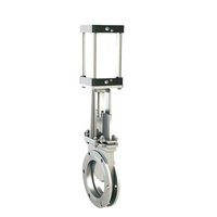 Vanne à guillotine pneumatique en acier inoxydable, vente directe d'usine