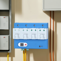 Protecteur de surtension AC SPD 100KA 1P 2P 3P 4P 275V T2 pour équipement électronique Dispositif de protection contre la foudre
