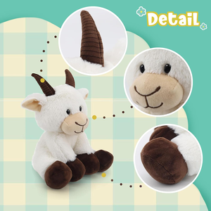 Peluche di Capra Personalizzati all'Ingrosso, Giocattoli Ultra Morbidi e Coccolosi Certificati ASTM e CPC, <span class=keywords><strong>Animali</strong></span> Kawaii Imbottiti per Compleanni - Product Image 2