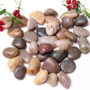 بيع مباشر من المصنع ألوان مختلفة الأحجام العادية الحصى المصقول الحصى تلميع الحصى للمناظر الطبيعية الحوض - Product Image 4