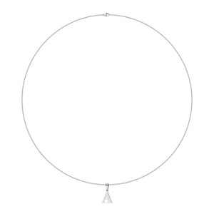 Collier avec lettres en acier inoxydable, pendentif avec initiales de l'alphabet, chaîne pour femmes, usage quotidien, cadeau, bijoux à la mode - Product Image 5