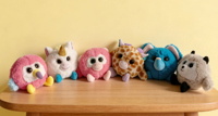 Peluche de qualité, mignonne, mini, ronde, à gros yeux, boule à bulles, décompression, à pincer, heureuse, licorne, chien, chat, tigre, poupée, vente en gros