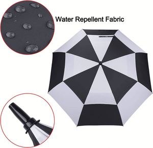 Parapluie droit de luxe grand format, imperméable, avec logo personnalisé imprimé, pour la publicité d'entreprise, les cadeaux promotionnels d'entreprise - Product Image 4