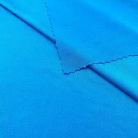 Tela Elástica de Punto de Seda de Leche 100D con Spandex y Poliéster, 180 g/m², Resistente a la Abrasión, Teñido Liso, para Ropa Deportiva