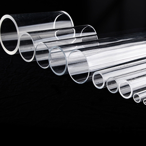 Cilindro de Acrílico Transparente de Gran Diámetro y 5mm de Grosor, con Brida, para Cubrir Tuberías Rígidas - Product Image 3