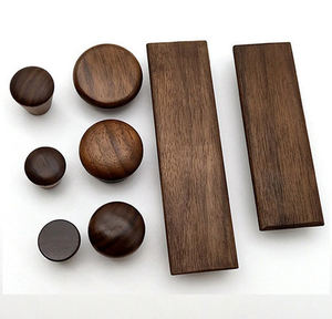 Kenop Kayu Bentuk Setengah Lingkaran, Kenop Kayu Modern, Kenop <span class=keywords><strong>Mini</strong></span> untuk Lemari - Product Image 4