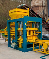 Machine de fabrication de blocs de pavés en ciment entièrement automatique QT5-15, ligne de production de briques à pression hydraulique contrôlée par PLC, moteur de pompe