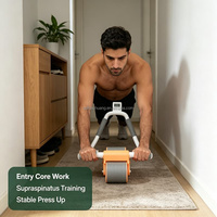 Rouleau Abdominal Professionnel pour Adultes, Réflexion Automatique, Équipement de Fitness à Domicile pour la Réduction de la Taille et des Abdominaux