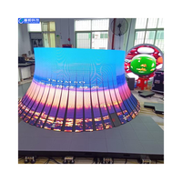 Pushunled haute qualité P2 DJ Table Portable 3D publicité affichage Flexible LED écran pour la vente au détail ascenseur orientation éducation