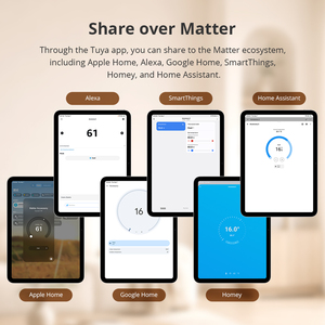 Zemismart Matter WiFi Smart IR Blaster con Sensor de Temperatura y Humedad para Control de Aire Acondicionado, Compatible con Apple Home, <span class=keywords><strong>Alexa</strong></span> y Google Home - Product Image 3