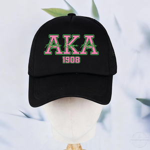 Gorra de Béisbol Personalizable Estilo AKA Sorority Fairy Tale, Color Rosa, Estilo 1908, Lavable, de Secado Rápido, para Deportes - Product Image 4