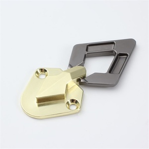 Punch-free Pull Buckle Flat Wardrobe <b>Cabinet</b> Door Concealed Handle Surface-Mounted Invisible Tatami Design Zinc Alloy Modern - Product Image 5