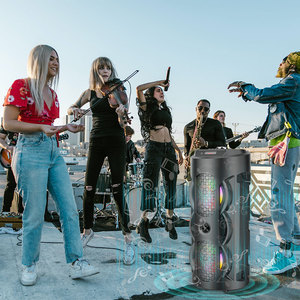 <span class=keywords><strong>Equipo</strong></span> <span class=keywords><strong>de</strong></span> música con luz Led Rgb <span class=keywords><strong>para</strong></span> exteriores, <span class=keywords><strong>equipo</strong></span> <span class=keywords><strong>de</strong></span> música personalizado con micrófono Karoke Bt, sistema <span class=keywords><strong>de</strong></span> cine en casa, altavoz inalámbrico - Product Image 5