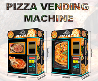 Mesin penjual Pizza kustom pabrik OEM ODM dan pemanas otomatis penuh mesin penjual Pizza Layanan Mandiri mesin penjual Pizza