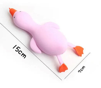 Lot de 5 jouets anti-stress en forme de canard souple – Jouet amusant à presser pour la décompression, modèle de dessin animé pour la vente en gros