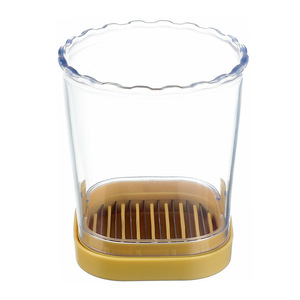 อุปกรณ์ครัวสร้างสรรค์ เครื่องหั่นผักผลไม้แบบมือหมุน สแตนเลสอย่างดี พร้อมที่ตัดผักพลาสติก PP - Product Image 5