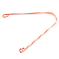 Nettoyant de langue en forme de U personnalisé en gros, grattoir de qualité supérieure, outil de soin buccal, nettoyant de langue en cuivre