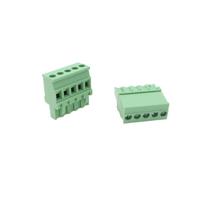 Connecteur de bornier femelle en laiton 2EDGKA/KB-5.08MM pour carte PCB, à pas de 5,08 mm, pour connexion carte-fil