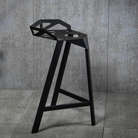 Chaises de bar industrielles en fer forgé tabourets de chaise haute pour loft de restaurant tabourets de bar en métal