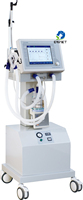 Ventilateurs de transport de patients RVET pour ambulance avec humidificateur réglable, écran TFT et compresseur d'air