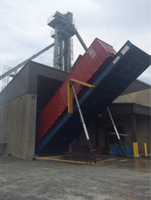 NOUVEAU Camion benne hydraulique de 100 tonnes, benne basculante pour conteneurs, plateforme de chargement/déchargement, usine de fabrication, pneus pleins, garantie 2 ans