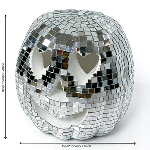 Bola de Discoteca al por Mayor, <span class=keywords><strong>Calabaza</strong></span> de Cristal Espejado para Decoración de Fiestas de Halloween, Otoño y Acción de Gracias, Venta a Granel - Product Image 2