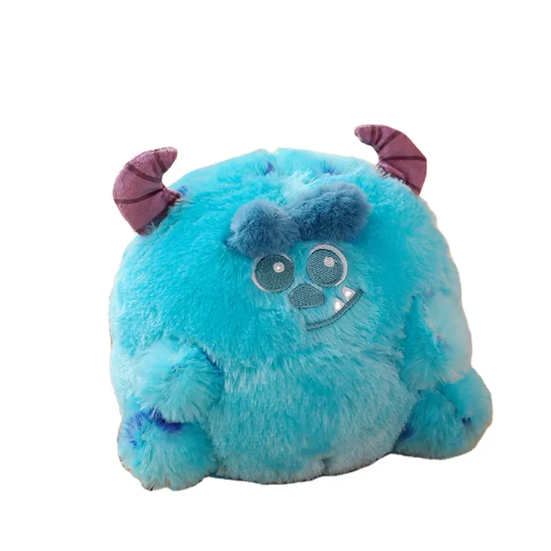 New Design 45cm Cartoon Monster Pillow Stuffed Long Haired Big Eyed Monster Doll Plush Toys Sofa Pillow Birthday Gift