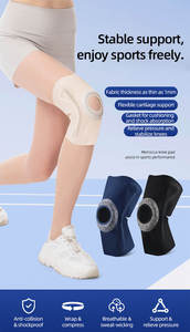 Aofeite – Genouillère fine et respirante pour le sport, <span class=keywords><strong>la</strong></span> course et <span class=keywords><strong>la</strong></span> randonnée, absorption des chocs, invisible - Product Image 4