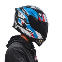 Casque de moto 3C/DOT ABS modulable intégral avec motifs personnalisables, vente en gros transfrontalière, utilisation toutes saisons pour Slot