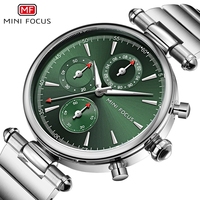 Mini Focus MF0494L MF 0494 jam tangan wanita merek Fashion tahan air jam tangan Quartz wanita baja tahan karat jam tangan untuk Montre Femme Reloj