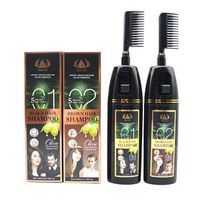 Shampooing colorant cheveux bio à base de plantes Couverture grise 200ml Shampooing colorant cheveux noirs pour femmes et hommes - Product Image 4