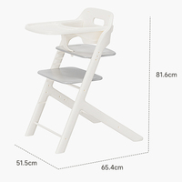 Table à manger élévatrice pour bébé Chaise de salle à manger portable détachable et réglable en hauteur Chaise haute de luxe pour bébé