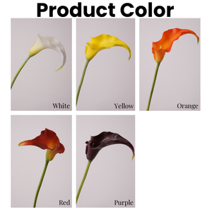 Calla Artificiale di Alta Qualità, Effetto Realistico, in Plastica Morbida, 60cm, Bianca, per Decorazioni Matrimoniali - Product Image 3