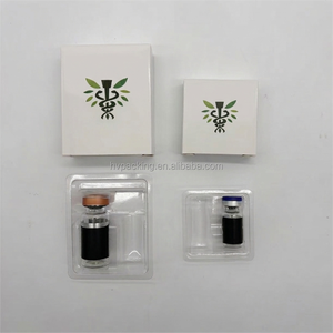 TY Custom Design Single Double Combo Peptide Vial Storage Box 3ml 5ml 10ml Vials Boxes with <b>Plastic</b> Tray and Label - Product Image 1