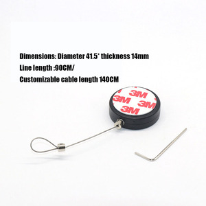Nhà Máy Bán buôn nóng Bán dây nhỏ recoiling hộp có thể thu vào cáp Reel an ninh Dây Thép Chống trộm kéo hộp - Product Image 4