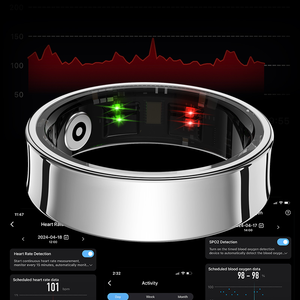 雅威尔手势远程健康健身跟踪器HRV心率血氧睡眠活动监测安卓IOS智能戒指 - Product Image 4