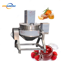 Mélangeur multifonctionnel industriel en acier inoxydable, machine à mélanger, confiture de fruits, ketchup, sauce tomate, agitateur, marmite à cuisson à double enveloppe
