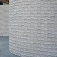 Mosaïque de travertin imperméable, carreaux muraux souples en pierre naturelle pour panneau mural intérieur/extérieur, pierre naturelle, ciment, calcaire