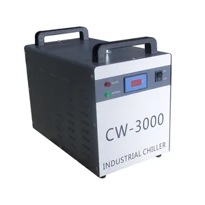 CW3000 co2 lazer su soğutucu soğutucu 6L su tankı soğutmalı chiller sistemi için mil ve 80W lazer tüp