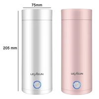 Gobelet à café chauffant électrique en acier inoxydable Contrôle de la température Bouteille d'eau de voyage intelligente Bouteille chauffante intelligente pour voiture