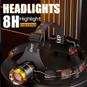 Linterna Frontal LED CITICITY, Recargable, Batería de Larga Duración, Súper Brillante, con Sensor, Pantalla LCD, 4 Modos, Zoom, para Camping y Caza - Product Image 6